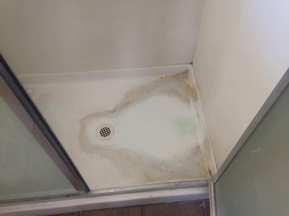 shower pan before refinishing sun city west arizona